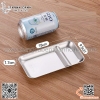 Khay đựng đồ ăn vặt bằng inox có kèm ngăn đựng nước chấm với nhiều kiểu dáng khác nhau