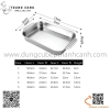 Khay cá inox hình chữ nhật, Khay chữ nhật có  tai cầm, khay nướng cá