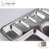 Khay cơm inox 7 ngăn HÀN QUỐC (SUS304), Khay cơm Hàn Quốc chia 7 ô