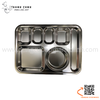Khay cơm inox 7 ngăn HÀN QUỐC (SUS304), Khay cơm Hàn Quốc chia 7 ô