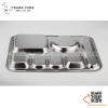 Khay cơm inox 7 ngăn HÀN QUỐC (SUS304), Khay cơm Hàn Quốc chia 7 ô