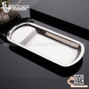 Khay inox để kẹp gắp thức ăn, khay hình quạt kê gắp, khay đựng gắp buffet