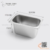 Khay inox GN 1/3, khay buffet, Khay inox có nắp đậy chuyên dụng trong bếp ăn nhiều độ sâu khác nhau