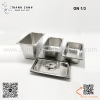 Khay inox GN 1/3, khay buffet, Khay inox có nắp đậy chuyên dụng trong bếp ăn nhiều độ sâu khác nhau