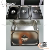 Khay inox GN 1/3, khay buffet, Khay inox có nắp đậy chuyên dụng trong bếp ăn nhiều độ sâu khác nhau