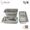 Khay inox GN 1/4 Đựng Thạch Topping Đựng Thực Phẩm Các Size, Khay buffet có nắp đậy