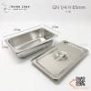 Khay inox GN 1/4 Đựng Thạch Topping Đựng Thực Phẩm Các Size, Khay buffet có nắp đậy