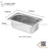 Khay inox GN 1/9 Đựng Thạch Topping Đựng Thực Phẩm Các Size