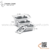Khay inox GN 1/9 Đựng Thạch Topping Đựng Thực Phẩm Các Size
