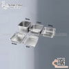 Khay inox GN 2/3 , Khay Inox 2/3 ,khay chia thực phẩm có nắp đậy dùng cho nhà hàng, khách sạn, bếp ăn tập thể