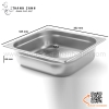 Khay inox GN 2/3 , Khay Inox 2/3 ,khay chia thực phẩm có nắp đậy dùng cho nhà hàng, khách sạn, bếp ăn tập thể