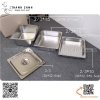 Khay inox GN 2/3 , Khay Inox 2/3 ,khay chia thực phẩm có nắp đậy dùng cho nhà hàng, khách sạn, bếp ăn tập thể