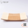 Khay gỗ vành cong cách điệu bày sushi sashimi