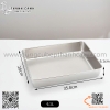 Khay khặn inox hình chữ nhật dùng đựng topping, làm thạch, nướng bánh️, khay inox thành cao