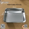 Khay khặn inox hình chữ nhật dùng đựng topping, làm thạch, nướng bánh️, khay inox thành cao