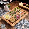 Khay món mời vân gỗ nhiều ngăn