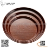 Khay nhựa  vân gỗ hình tròn,khay bê hình tròn vân gỗ cao cấp