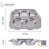 Khay cơm inox hình oto, khay ăn Inox cho bé hình ô tô