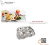 Khay cơm inox hình oto, khay ăn Inox cho bé hình ô tô