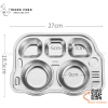 Khay cơm inox hình oto, khay ăn Inox cho bé hình ô tô