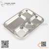 Khay cơm inox 5 ngăn nhỏ gọn KT23.5 x 30.5cm, Khay cơm văn phòng