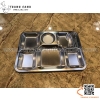 Khay cơm inox 6 ngăn size lớn – đựng đủ món, chia ngăn rõ ràng