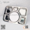 Khay cơm inox nhiều ngăn size lớn , KT 30x40cm,  sử dụng nhiều cho nhà chùa