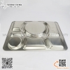 Khay cơm inox nhiều ngăn size lớn , KT 30x40cm,  sử dụng nhiều cho nhà chùa