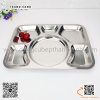 Khay cơm inox nhiều ngăn size lớn , KT 30x40cm,  sử dụng nhiều cho nhà chùa