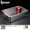 Khay inox chữ nhật có quai cầm hai bên và nắp đậy - nhiều size to nhỏ và độ sâu khác nhau