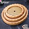 Khay bày sushi hình bầu dục vân gỗ, chất liệu nhựa ABS giả gỗ sang trọng, lịch sự, độc đáo