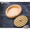 Khay bày sushi hình bầu dục vân gỗ, chất liệu nhựa ABS giả gỗ sang trọng, lịch sự, độc đáo