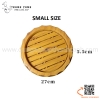 Khay tròn bày sushi vân gỗ / Khay gỗ hình tròn bày sashimi SL183, SL184, SL185