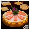 Khay tròn bày sushi vân gỗ / Khay gỗ hình tròn bày sashimi SL183, SL184, SL185