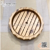 Khay tròn bày sushi vân gỗ / Khay gỗ hình tròn bày sashimi SL183, SL184, SL185