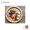 Khay tròn bày sushi vân gỗ / Khay gỗ hình tròn bày sashimi SL183, SL184, SL185