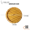 Khay tròn bày sushi vân gỗ / Khay gỗ hình tròn bày sashimi SL183, SL184, SL185