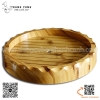 Khay tròn bày sushi vân gỗ / Khay gỗ hình tròn bày sashimi SL183, SL184, SL185
