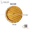 Khay tròn bày sushi vân gỗ / Khay gỗ hình tròn bày sashimi SL183, SL184, SL185