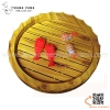 Khay tròn bày sushi vân gỗ / Khay gỗ hình tròn bày sashimi SL183, SL184, SL185
