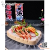 Khay bày sushi , sashimi chiết eo vân gỗ , chất liệu nhựa ABS siêu bền SL190, SL191, SL192