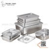 Khay inox thành cao, khay inox cao thành góc bo tròn miệng có nắp hoặc không nắp