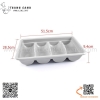 Khay thìa đũa inox 4 ngăn bằng nhựa, khay để dụng cụ phục vụ 4 ngăn chất liệu nhựa