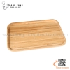 Khay đựng đồ ăn bằng gỗ tre cao cấp, khay gỗ tre trang trí hình chữ nhật
