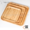 Khay gỗ tre hình vuông - Khay gỗ tre đựng thức ăn