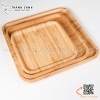 Khay gỗ tre hình vuông - Khay gỗ tre đựng thức ăn