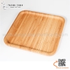 Khay gỗ tre hình vuông - Khay gỗ tre đựng thức ăn