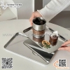 Khay inox tráng gương chuyên dụng cho quán cà phê, khay mặt gương bê bánh trà