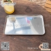 Khay inox tráng gương chuyên dụng cho quán cà phê, khay mặt gương bê bánh trà