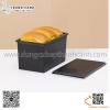 Khuôn nướng bánh mỳ chữ nhật màu đen cao cấp, khuôn nướng bành mỳ gối